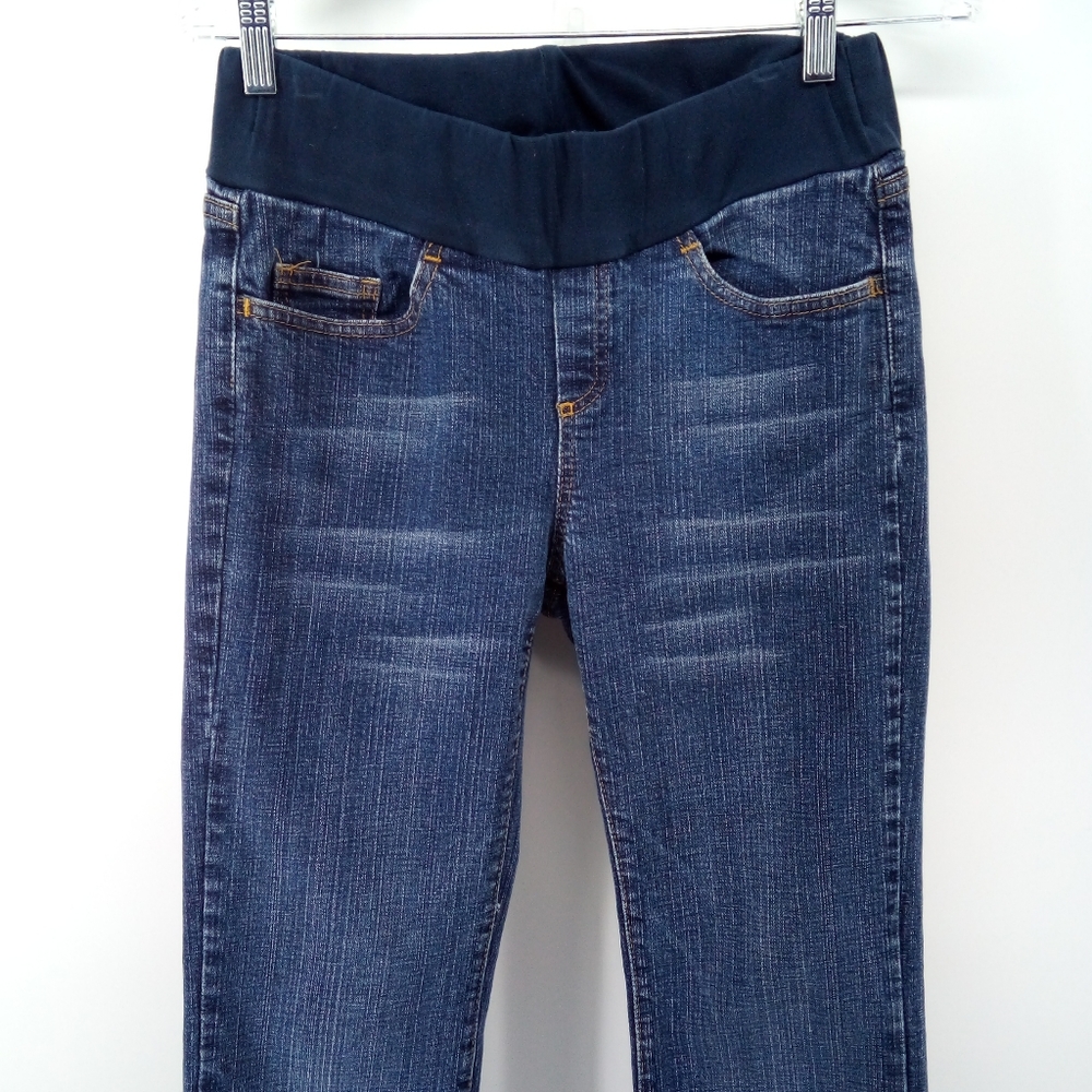 Motherhood Maternity Flare Jeans Blue Spandex Cotton Blend S - Picture 5 of 10